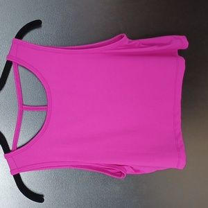 K-Deer Magenta Cropped T-Back 'Microflex' Tank